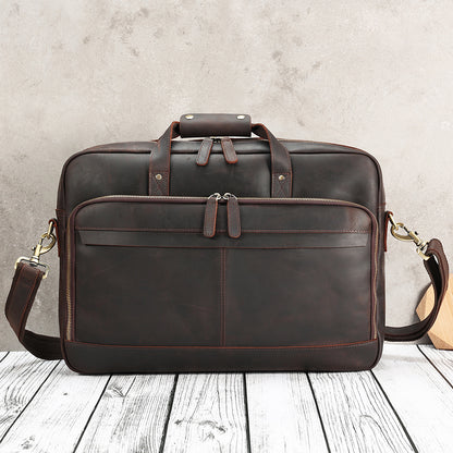 The Darcy | Men's Leather Laptop Bag Briefcase for Work & Office