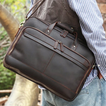 The Darcy | Men's Leather Laptop Bag Briefcase for Work & Office