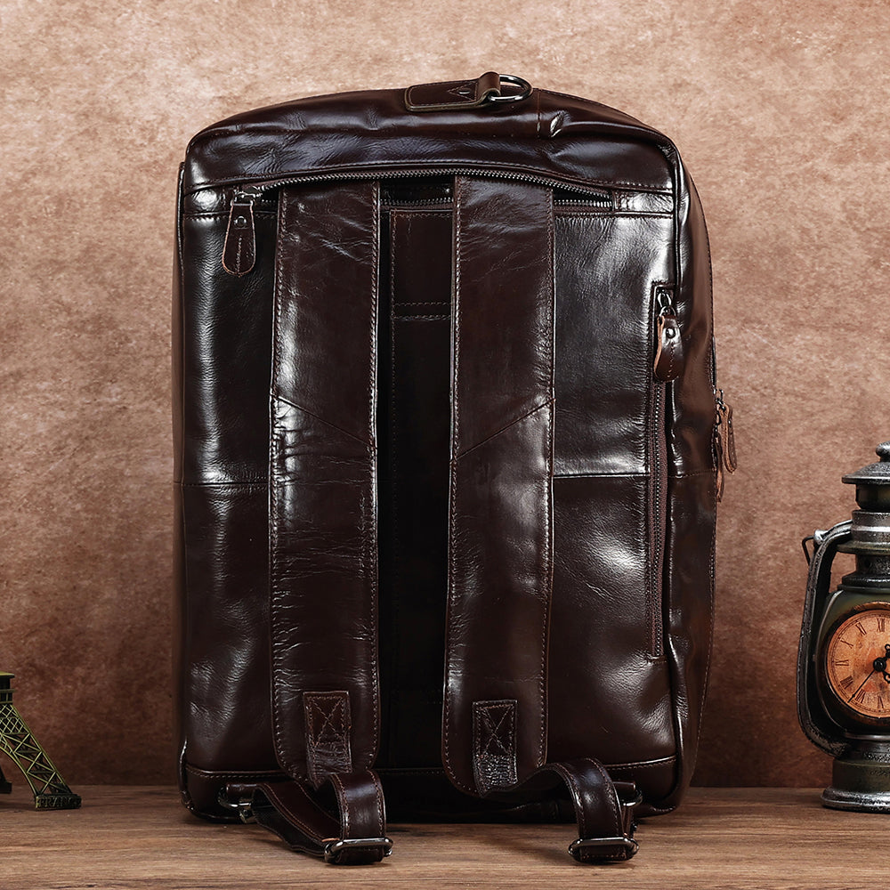 The Convertible | Dual Leather Backpack & Briefcase