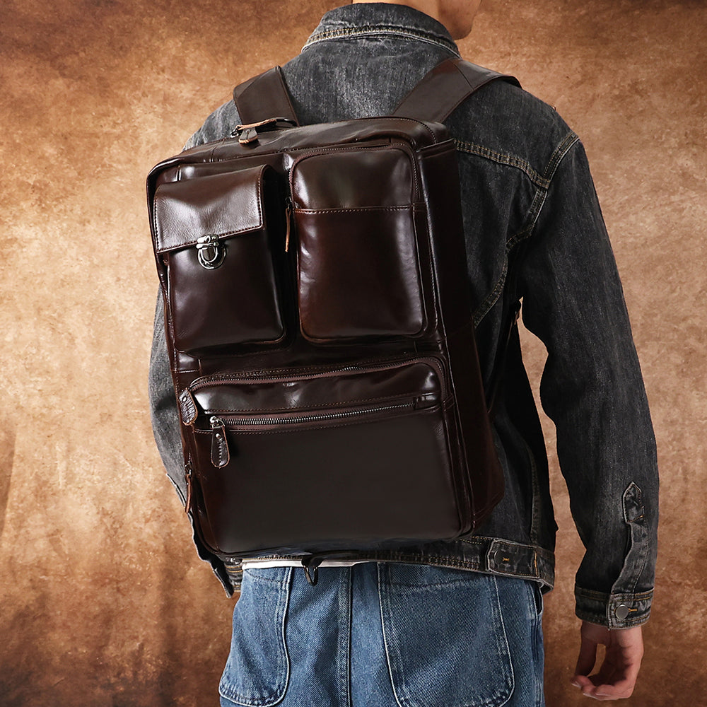 The Convertible | Dual Leather Backpack & Briefcase