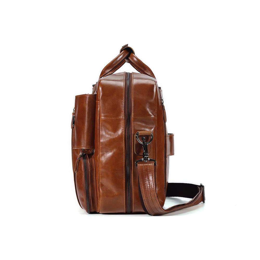 The Convertible | Dual Leather Backpack & Briefcase