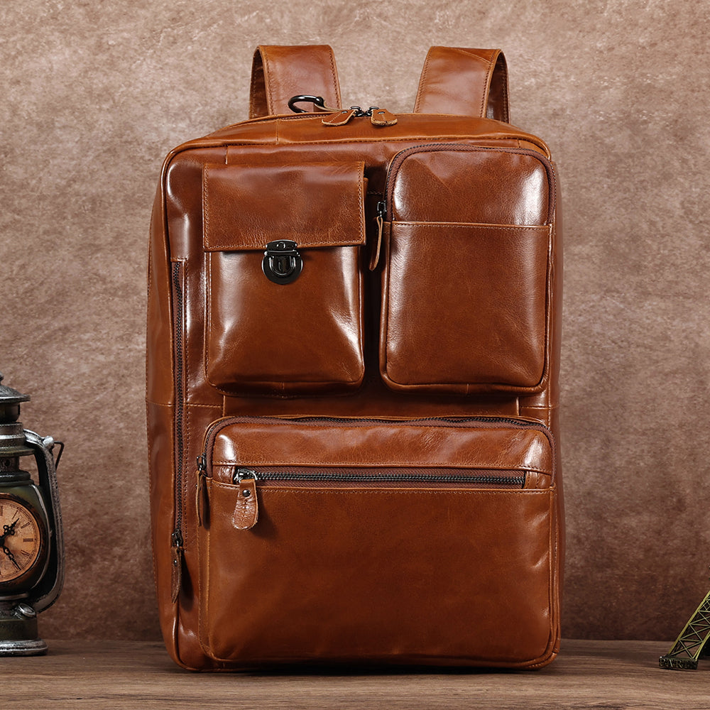 The Convertible | Dual Leather Backpack & Briefcase