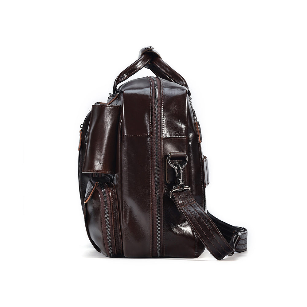 The Convertible | Dual Leather Backpack & Briefcase