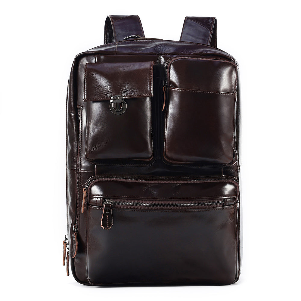 The Convertible | Dual Leather Backpack & Briefcase