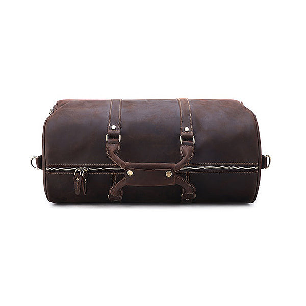 The Duffel Men's Leather Duffel Bag Top