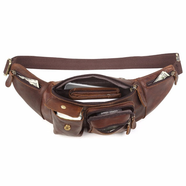 The Fanny Pack Classic Men s Leather Bum Bag The Real Leather