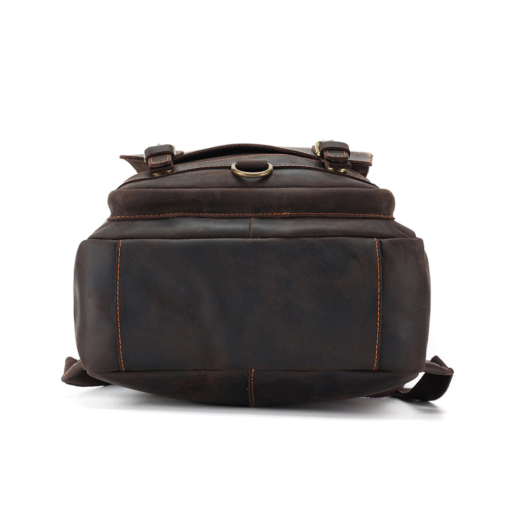 Leather Laptop Backpack for Men for 15.6" Laptops