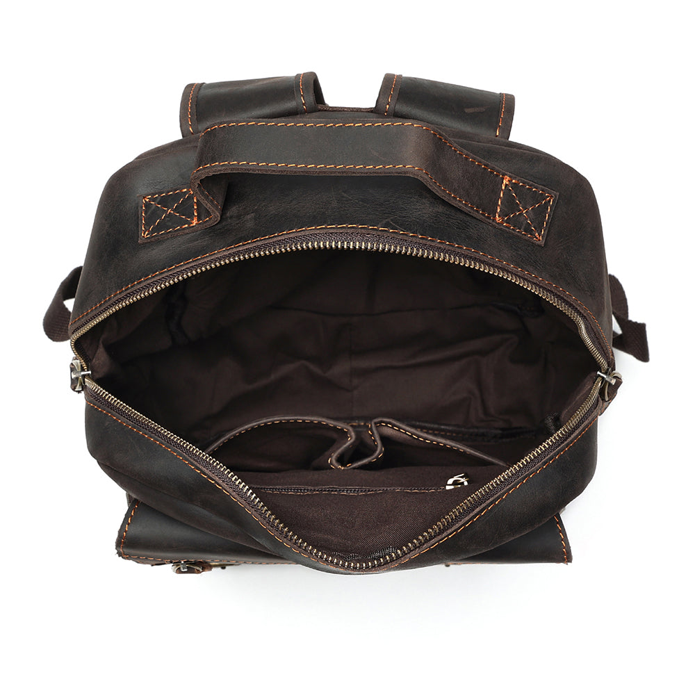 Leather Laptop Backpack for Men for 15.6" Laptops