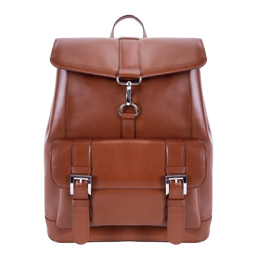 The Hagen | Leather Drawstring Laptop Backpack for 15 Inch Laptops