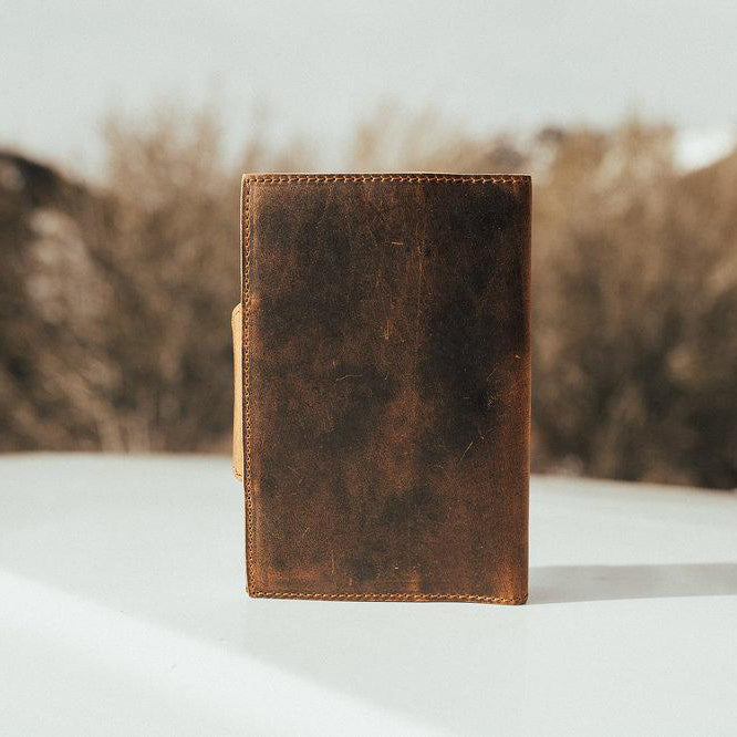 The Journal - Men's Top Grain Leather Diary Journal Back