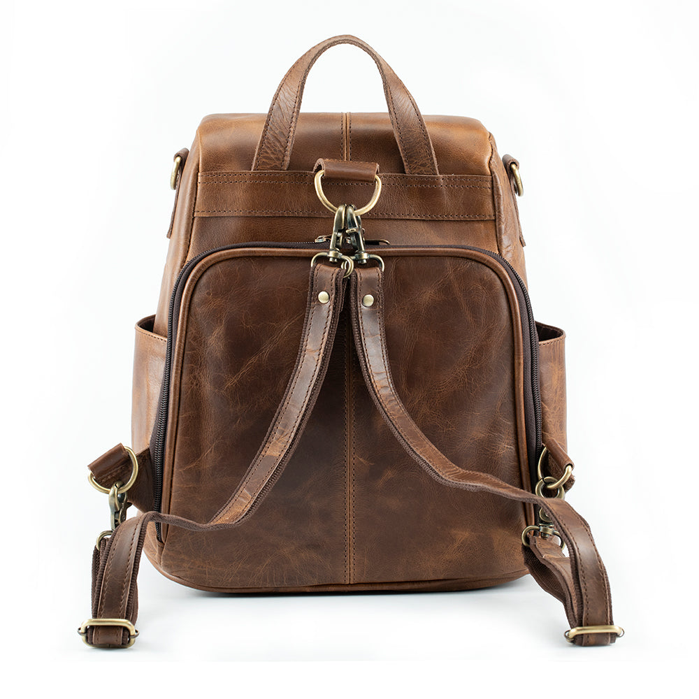 Ergo Royal Women Leather Backpack Completed Bag, Number Of Compartments: 3,  Bag Capacity: 10 L at Rs 2250 in Kolkata