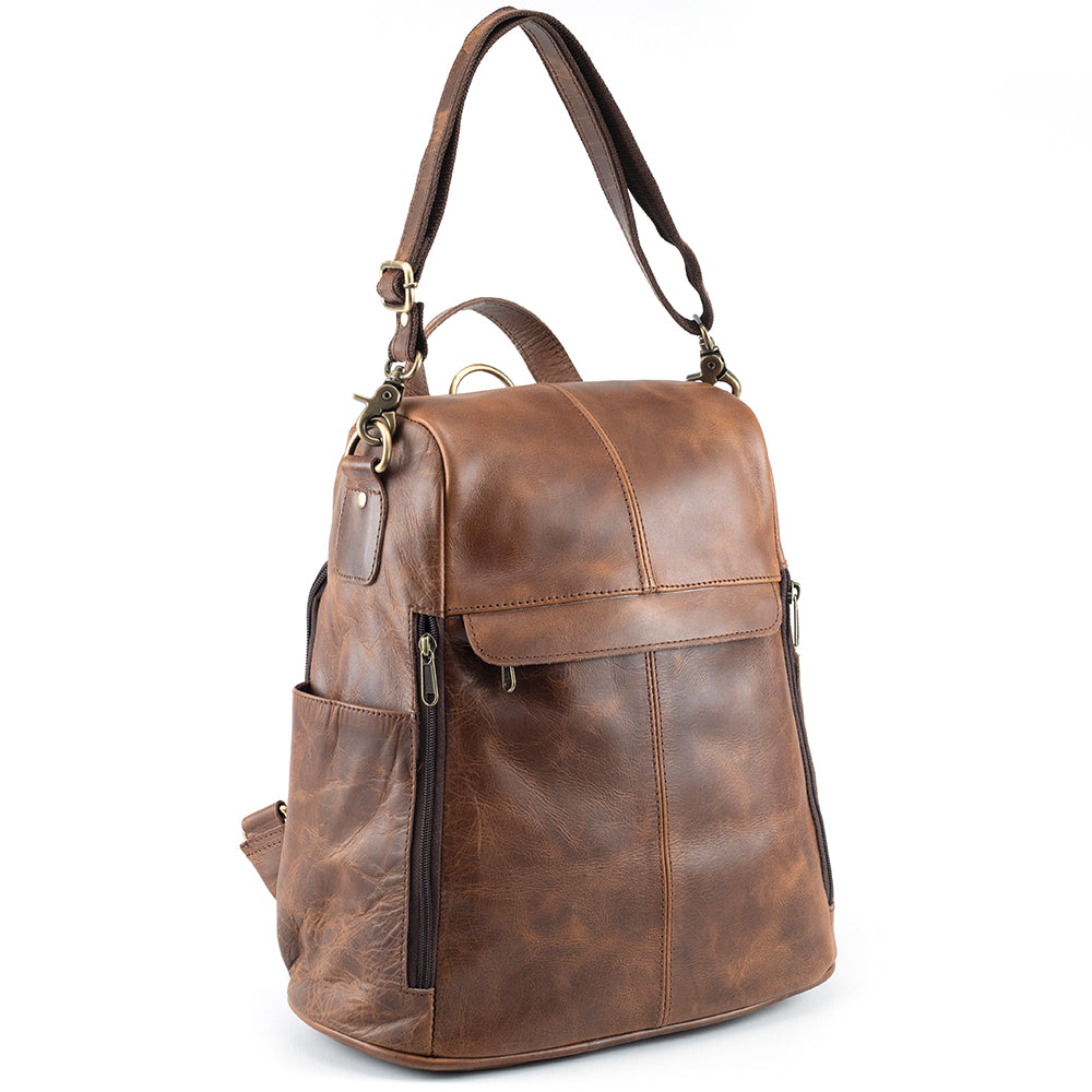 Leather book bag clearance purse