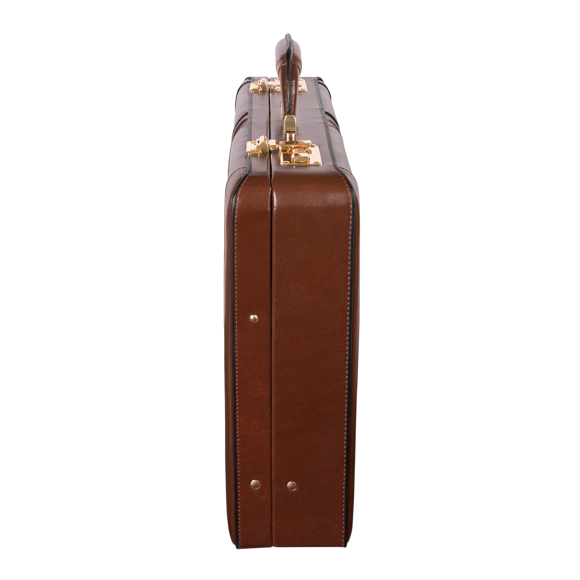 Genuine Leather Attache Briefcase for Men's Leather Executive