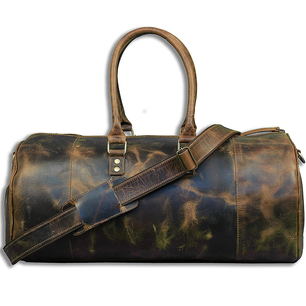 The lifelong full grain buffalo leather duffle bag