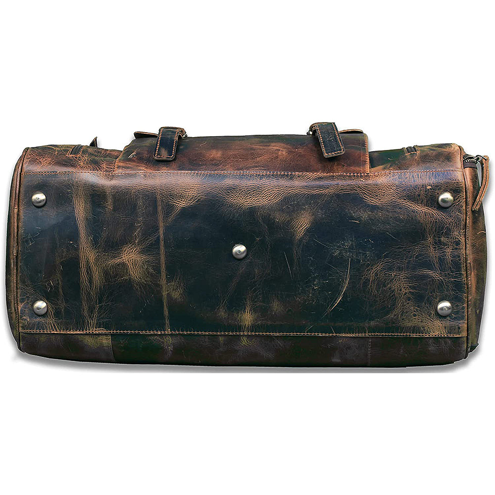 The lifelong full grain buffalo leather duffle bag