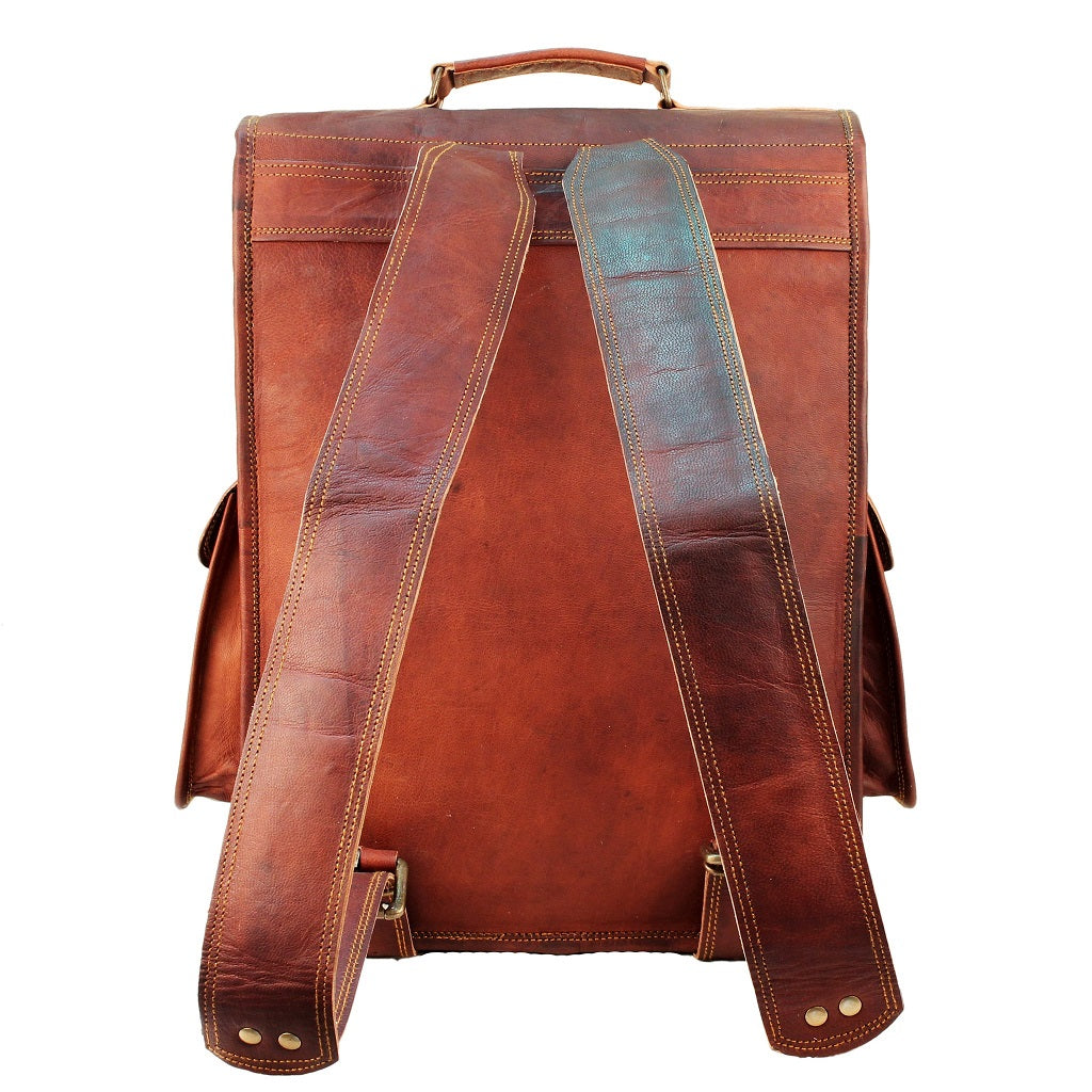 Leather Satchel Backpack