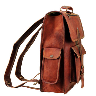 Leather Laptop Backpack for 15 Inch Laptops for Men and Women – The ...
