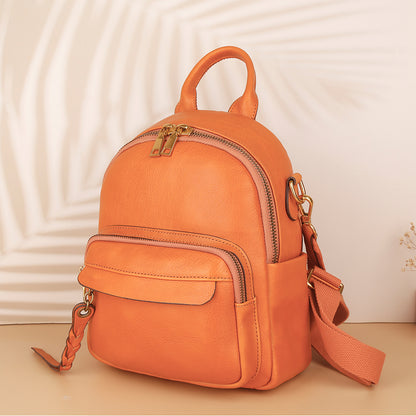 The Mini | Women's Leather Backpack - Small Top Grain Leather
