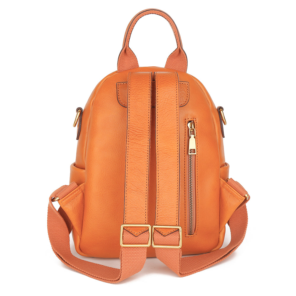 The Mini | Women's Leather Backpack - Small Top Grain Leather