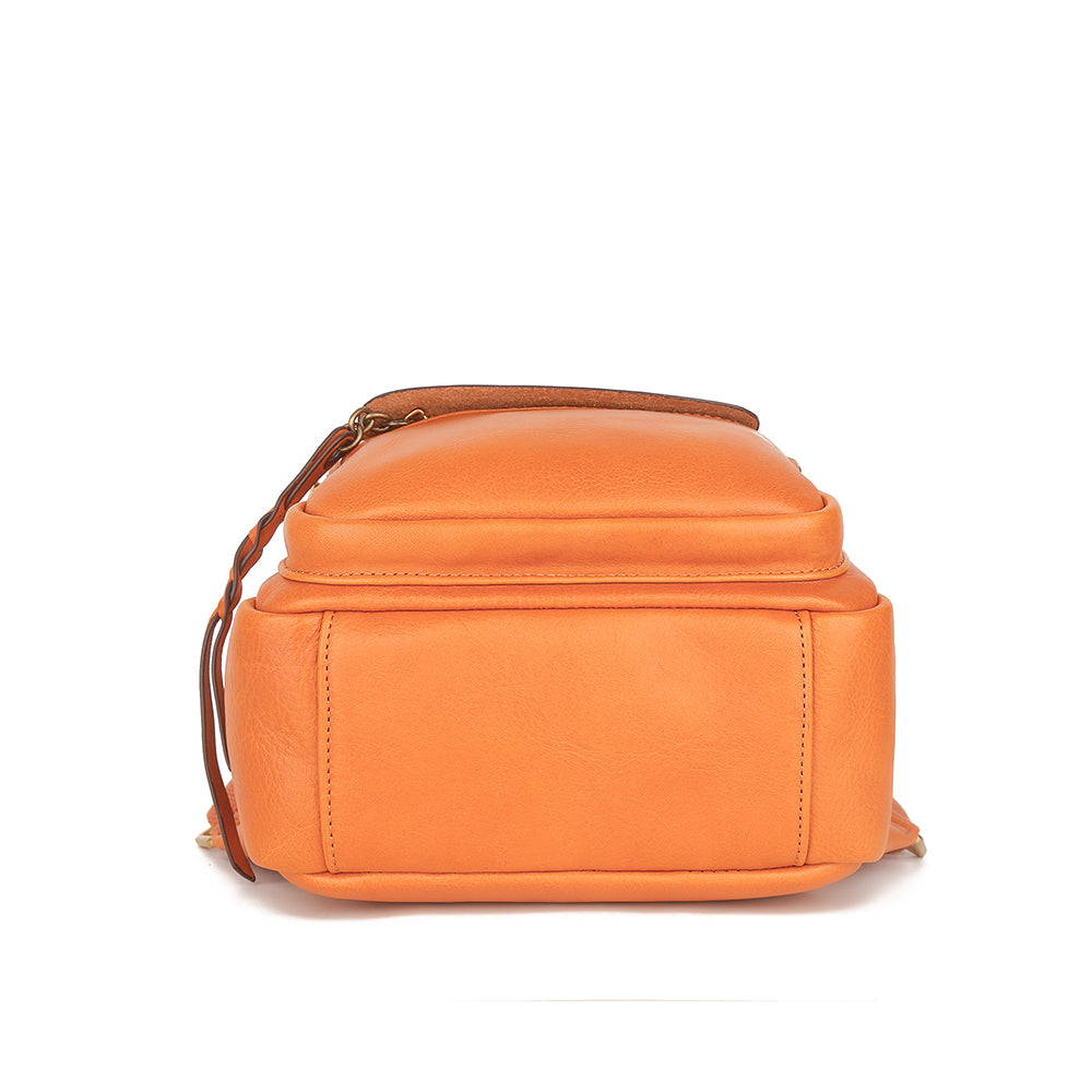 The Mini | Women's Leather Backpack - Small Top Grain Leather