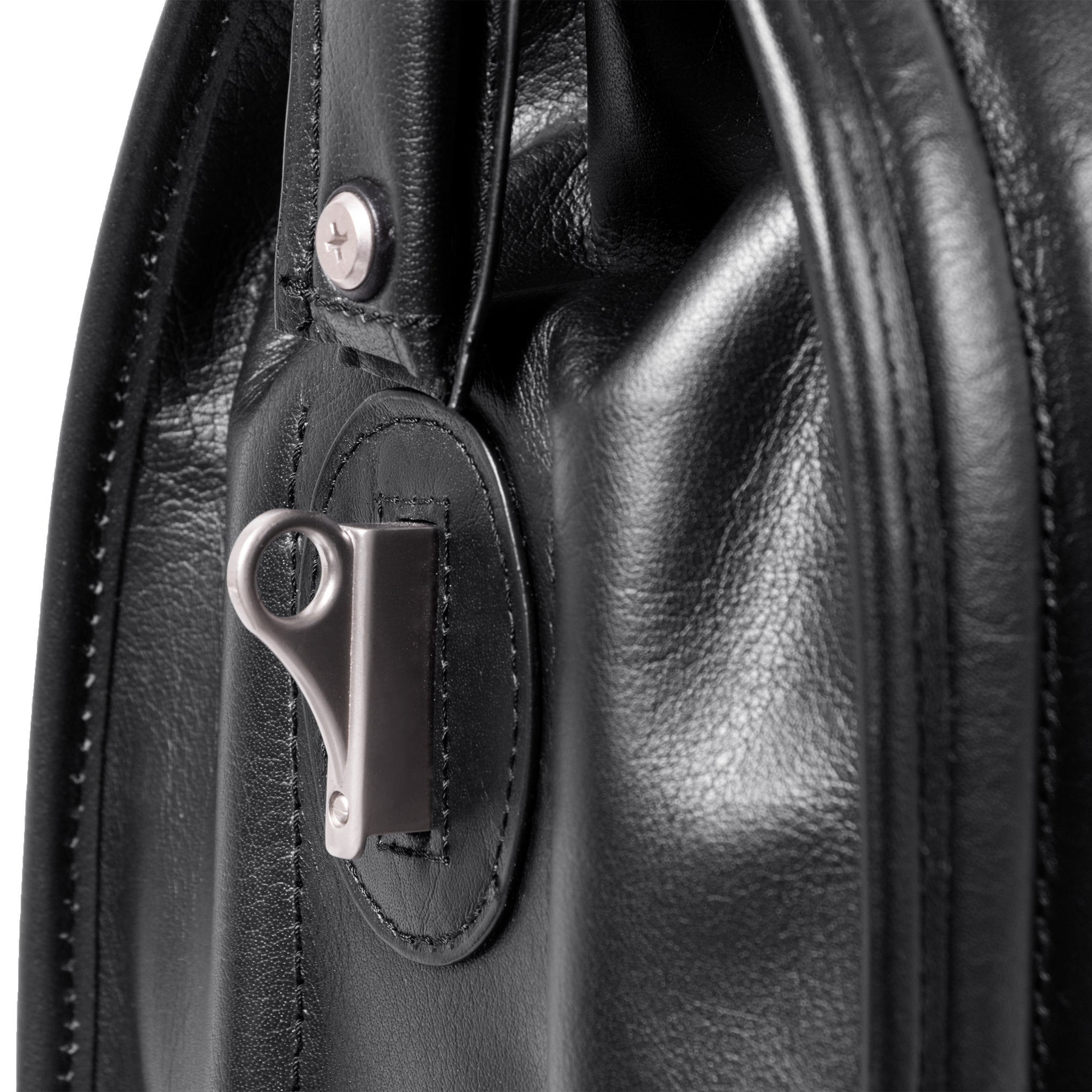 The Morgan leather attache briefcase