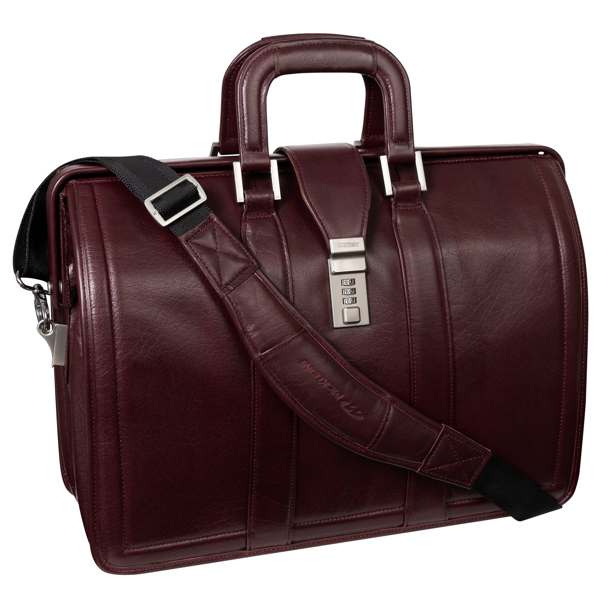 The Morgan leather attache briefcase