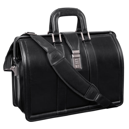 The Morgan leather attache briefcase