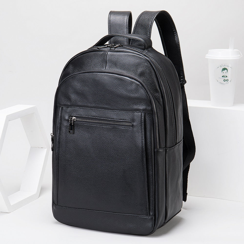 The Nero | Men's Black Leather Backpack