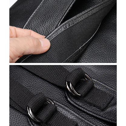 The Nero | Men's Black Leather Backpack