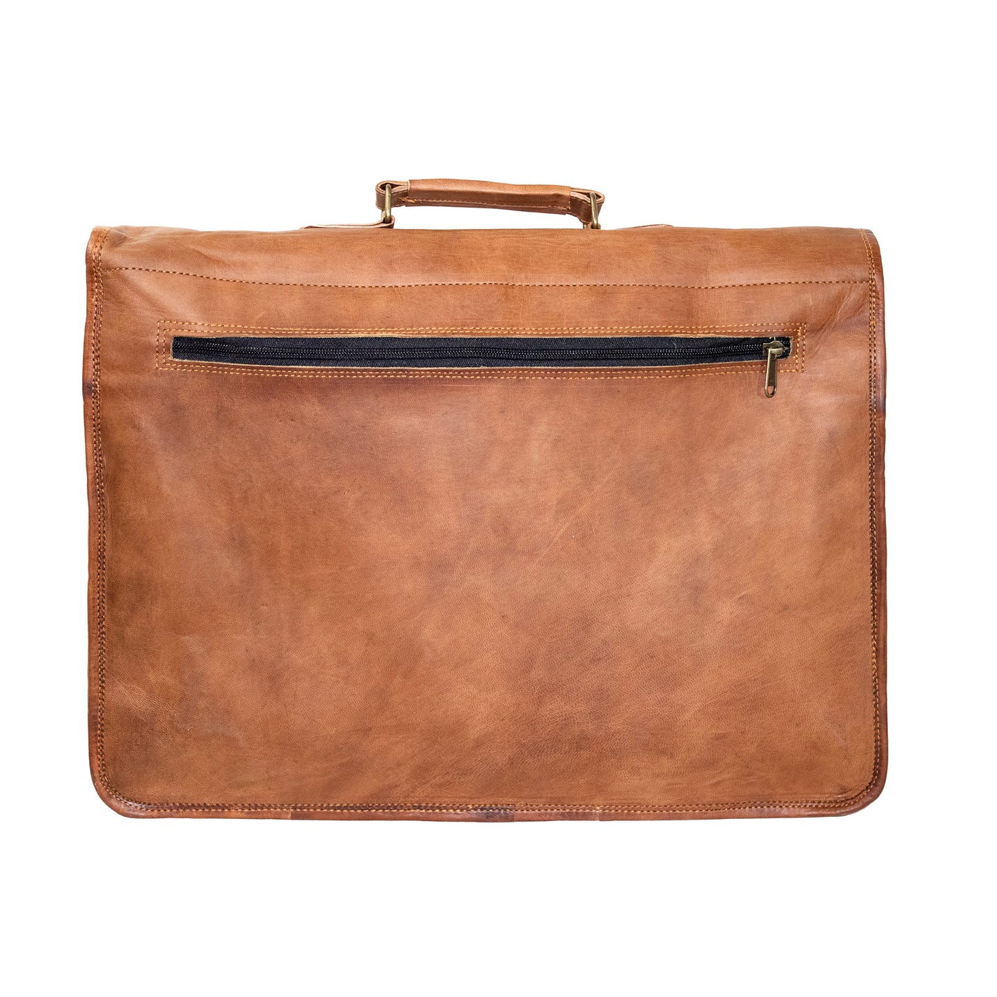 Men's Leather Laptop Messenger Bag Briefcase - Full Grain Leather The Real Leather Company