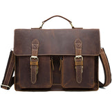 Men's Leather Messenger Bag for Laptops - Vintage Satchel Bag – The ...