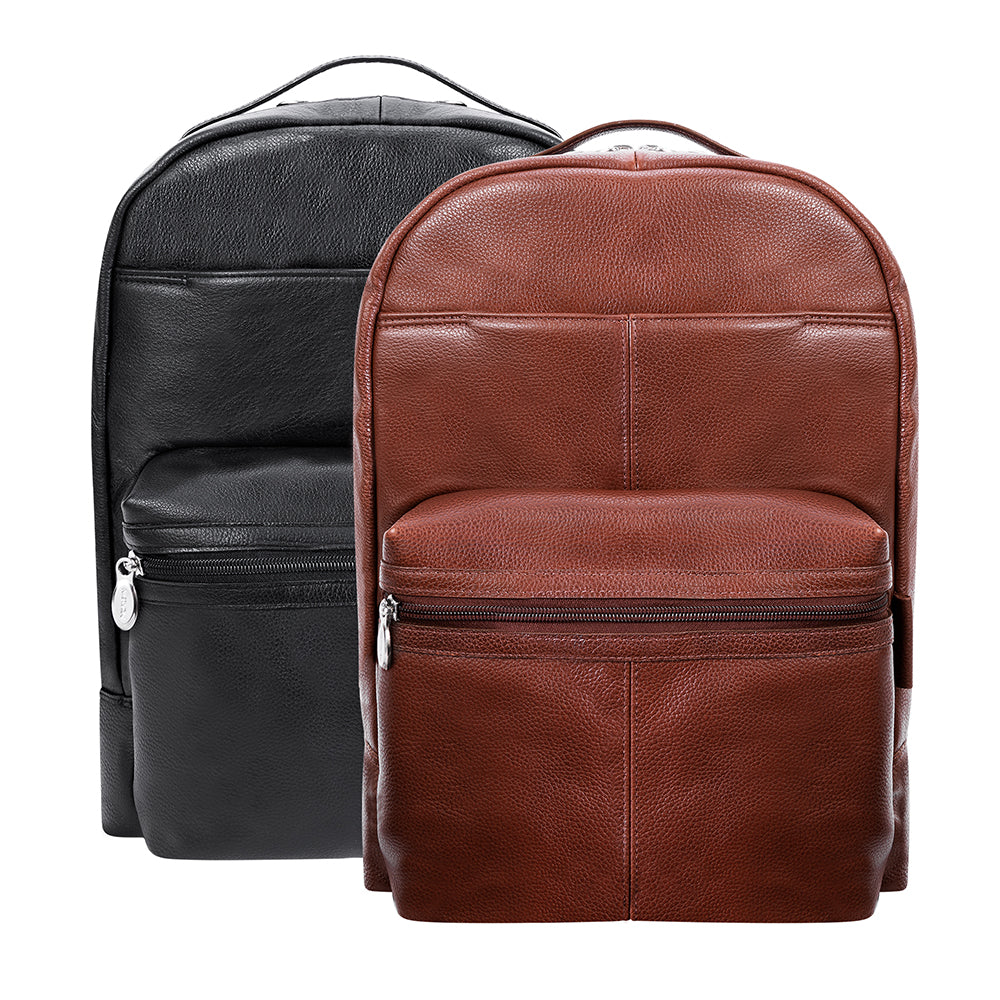 The Parker Leather Laptop Backpack for 15 Inch Laptops