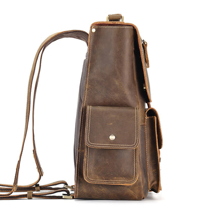 The Quad | Leather Backpack for 13" Laptops