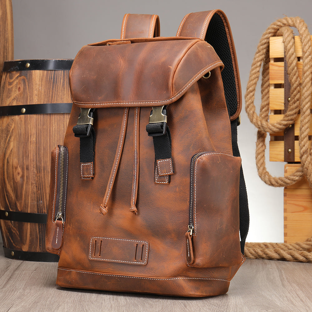 The Ruck | Men's Leather Backpack Rucksack Bookbag