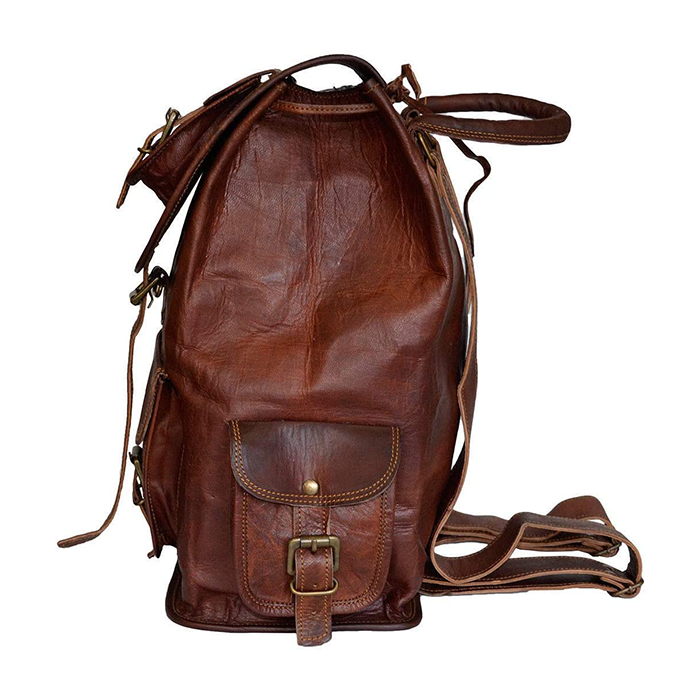 Vintage Full Grain Leather Backpack - Classic