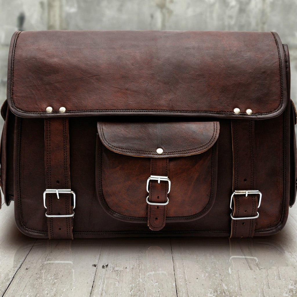 Messenger Bag Men 13 Leather Men's Briefcase 