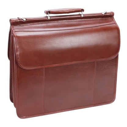The Signorini 15 Inch Laptop Leather Messenger Bag Briefcase For Men