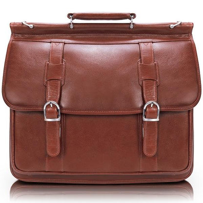 The Signorini 15 Inch Laptop Leather Messenger Bag Briefcase For Men
