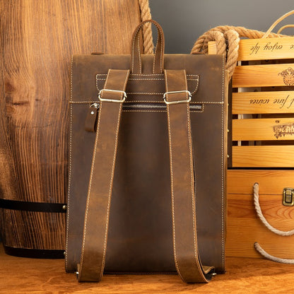 The Smooth | Men's Leather Laptop Backpack