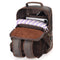 Leather Backpack for 15 Inch Laptops - Unisex Travel Bookbag