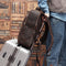 Leather Backpack for 15 Inch Laptops - Unisex Travel Bookbag