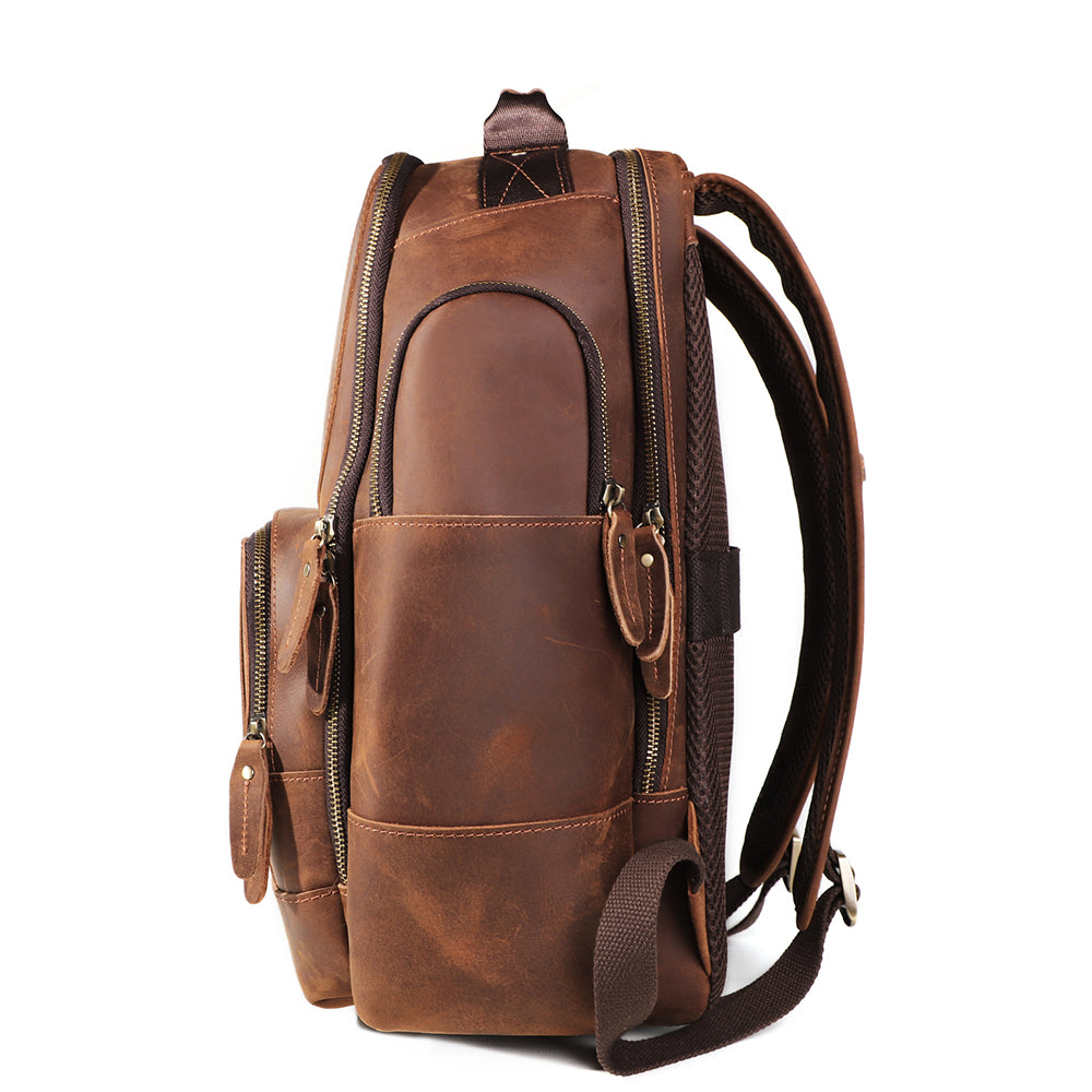 Leather laptop backpacks online for men