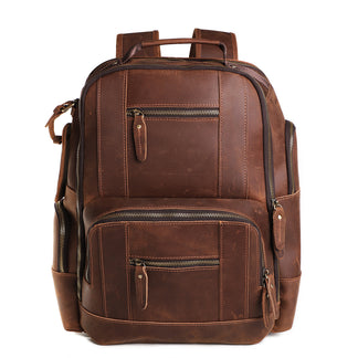 Brown Leather Laptop Backpack for Work for Men – The Real Leather Company