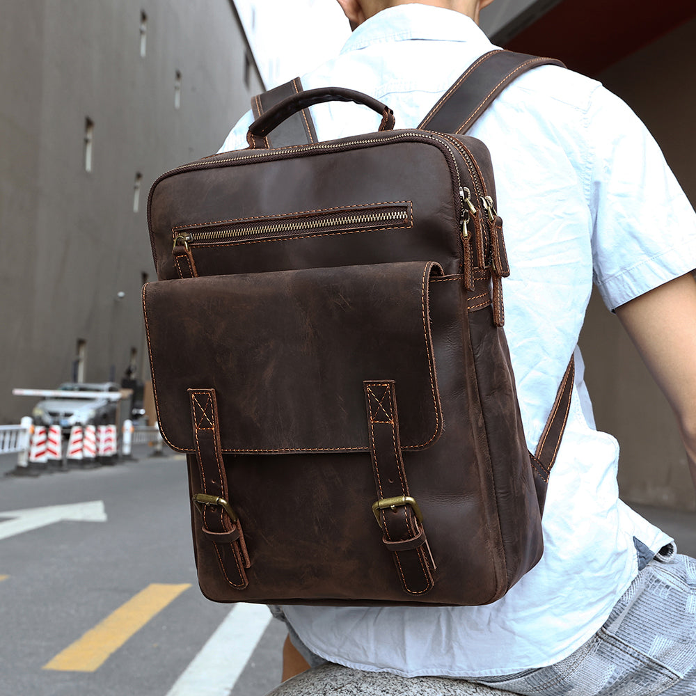 the today leather backpack