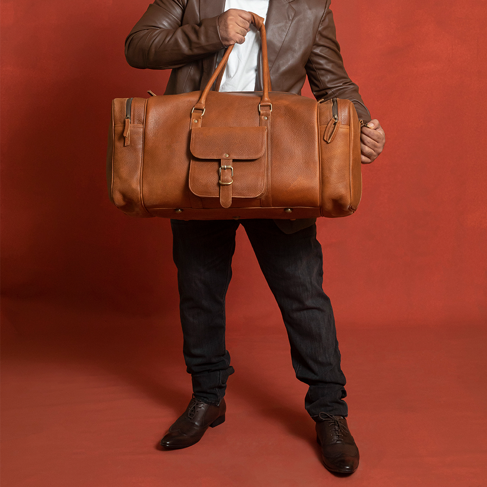 The Travel | Men's Buffalo Leather Duffle Bag - Full Grain 20