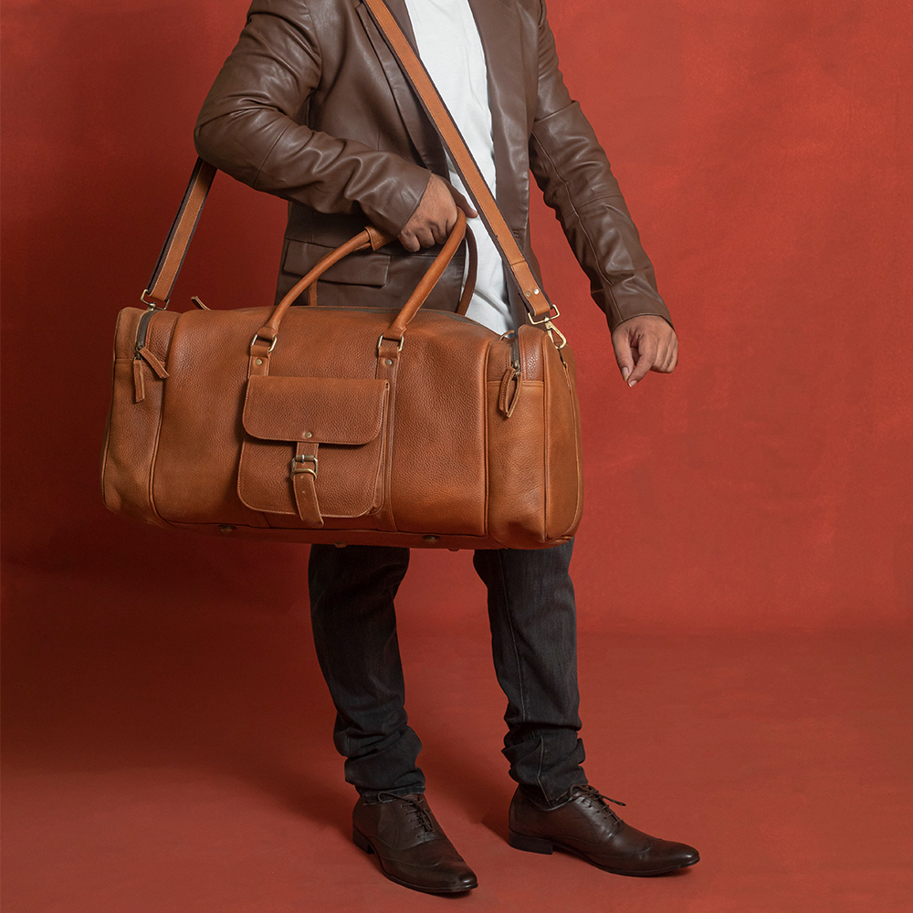 The Travel | Men's Buffalo Leather Duffle Bag - Full Grain 20