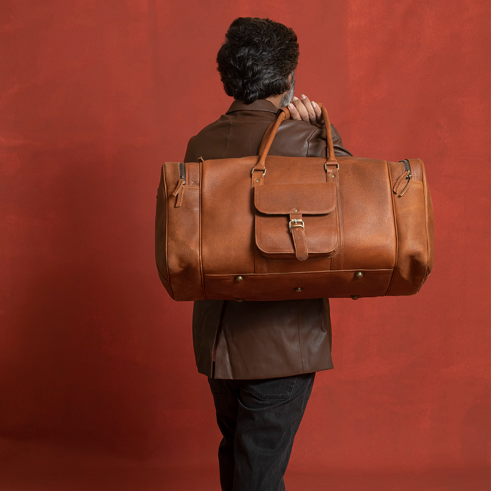 The Travel | Men's Buffalo Leather Duffle Bag - Full Grain 20