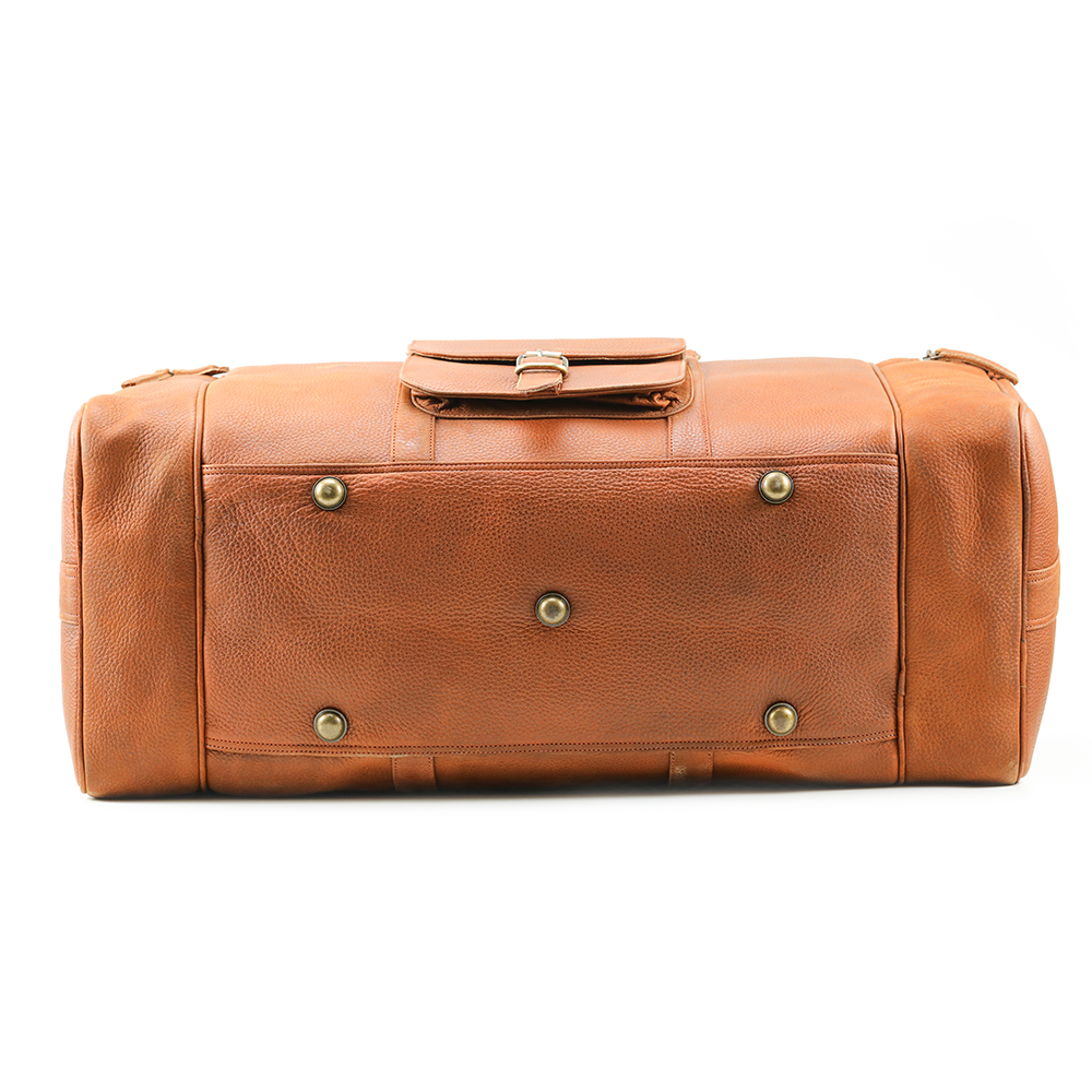 Men's Buffalo Leather Duffel Bag - Weekend Bag for Travel – The