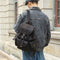 the vacationer leather drawstring backpack