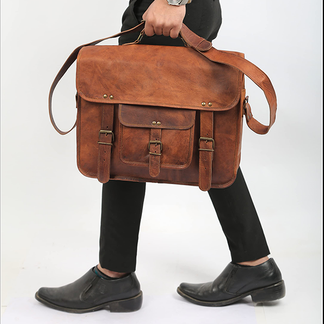 Men's Leather Laptop Messenger Bag Briefcase - Full Grain Leather – The ...